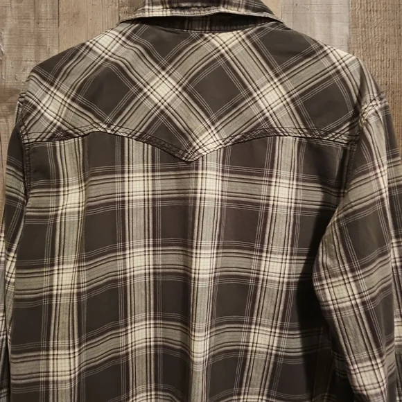 Arizona shirt mens size large button down long sleeve plaid flannel regular fit - Picture 9 of 9